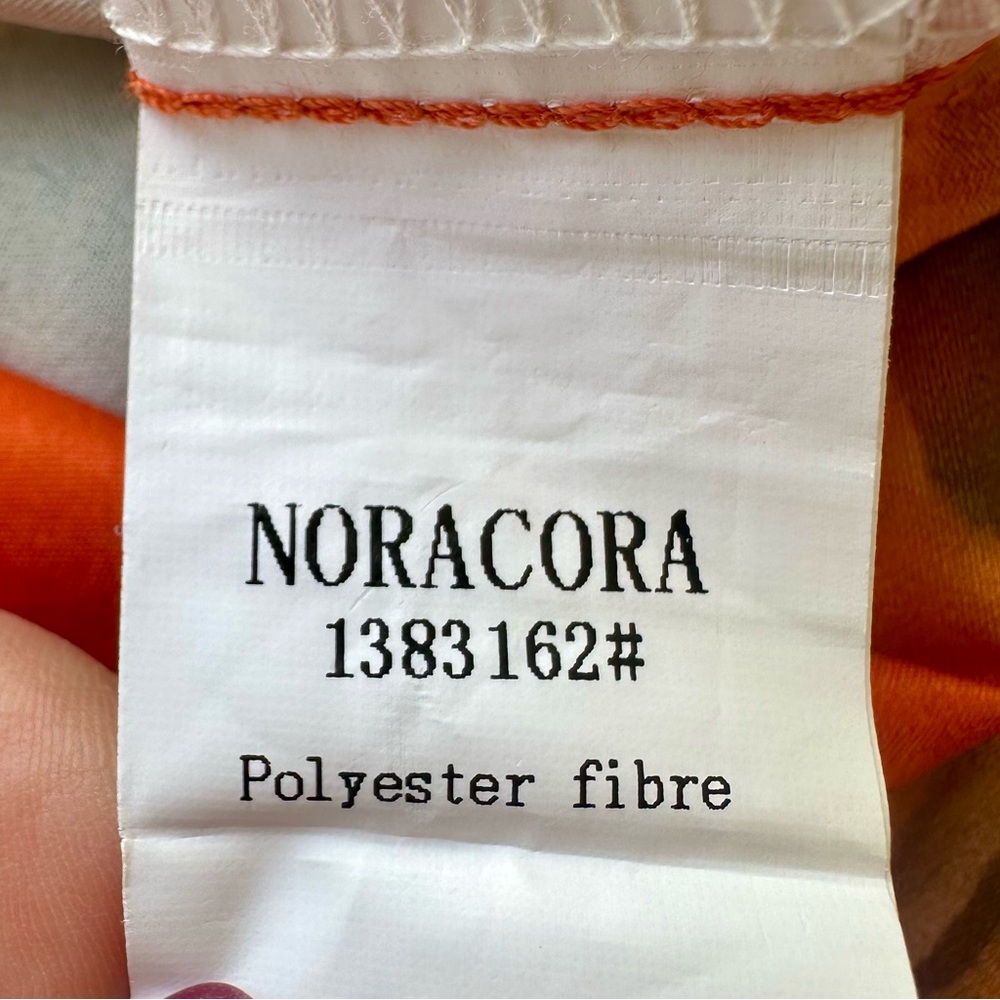 NORACORA orange and multi color blouse - Picture 10 of 10